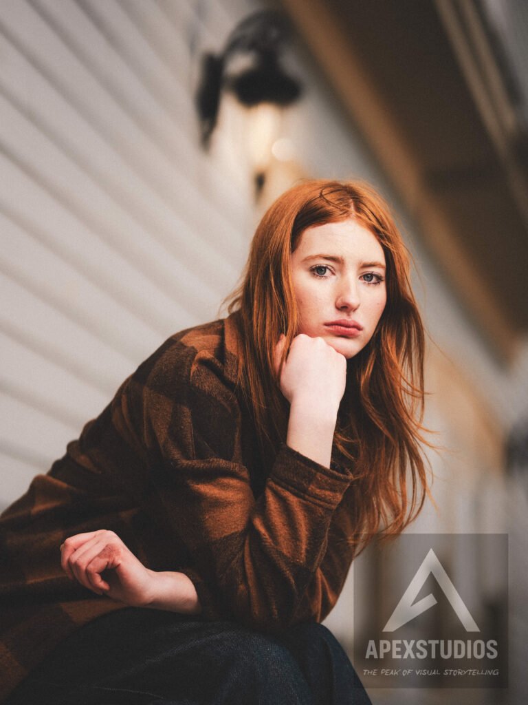 winter portrait, graduation photo