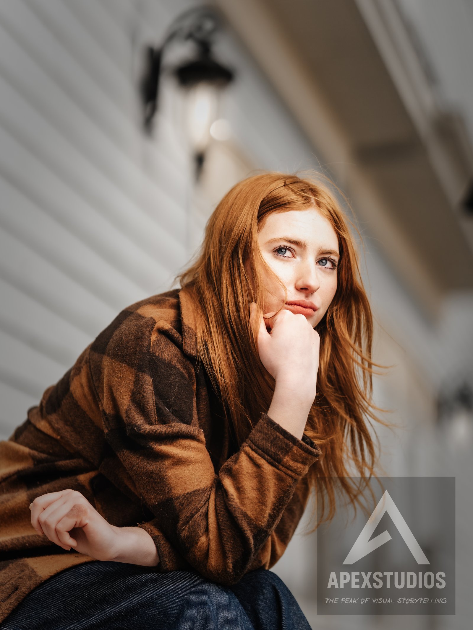 winter portrait, graduation photo