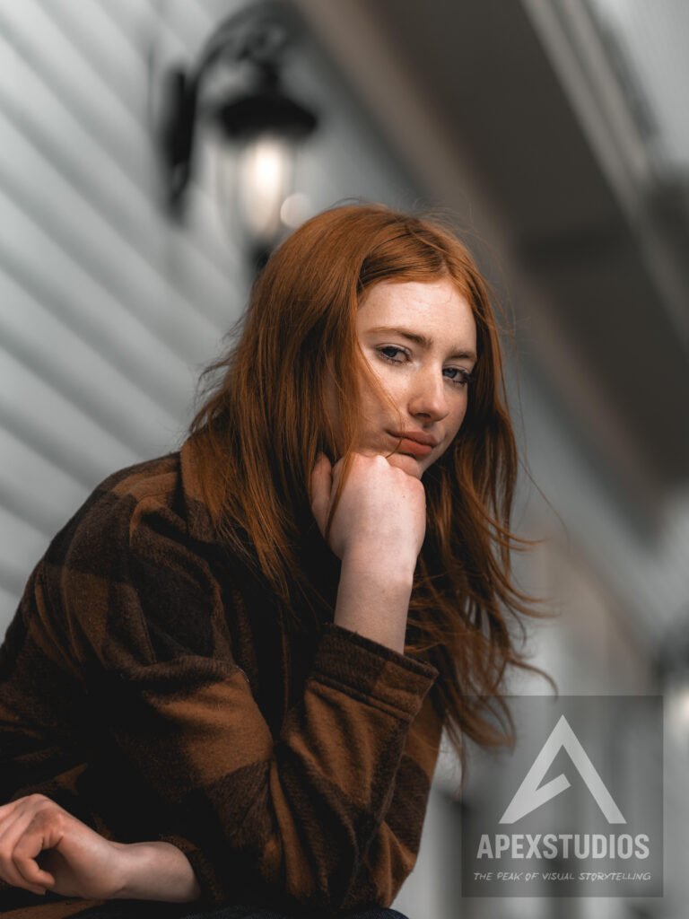 winter portrait, graduation photo