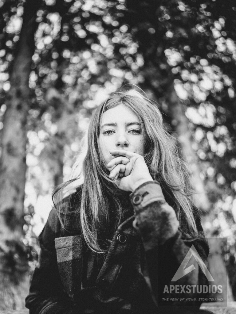 winter portrait, graduation photo