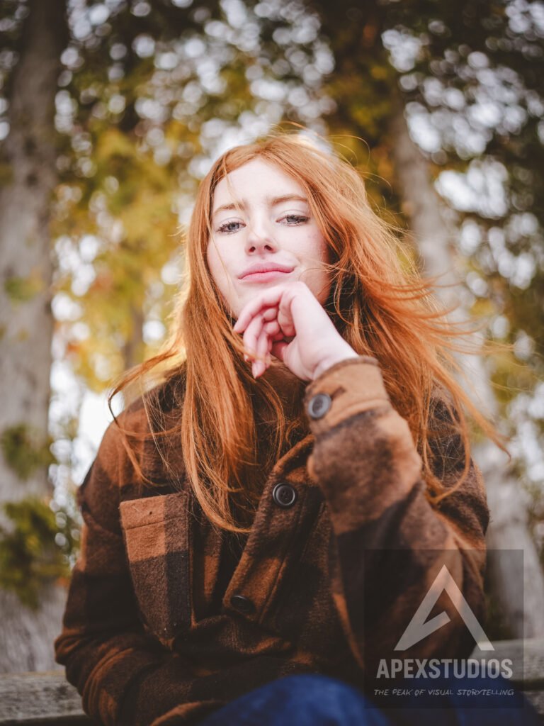 winter portrait, graduation photo