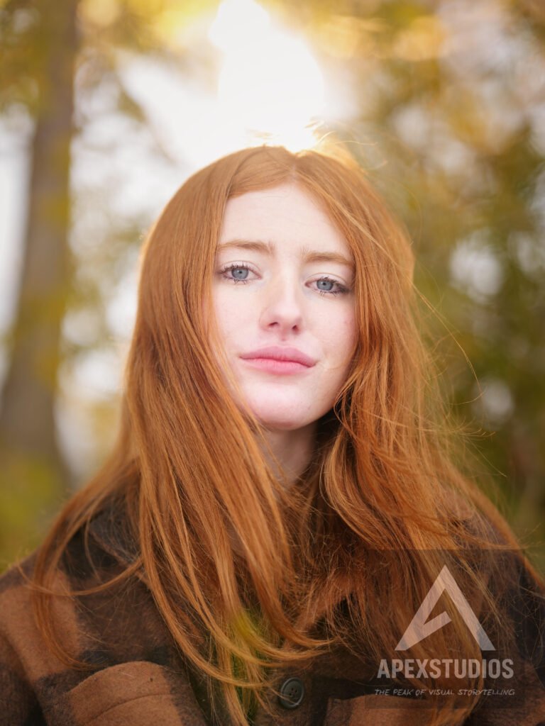 winter portrait, graduation photo