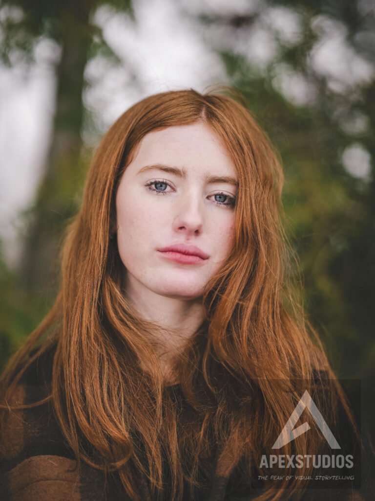 winter portrait, graduation photo