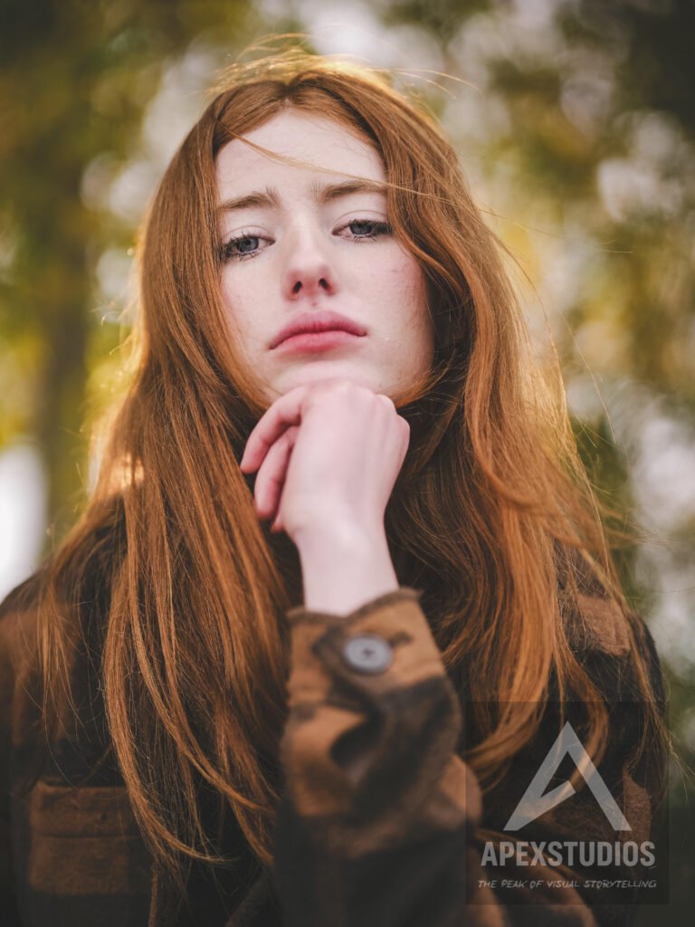 winter portrait, graduation photo