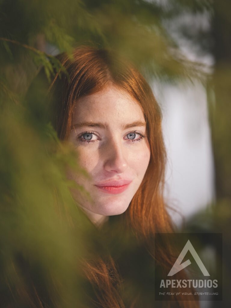 winter portrait, graduation photo