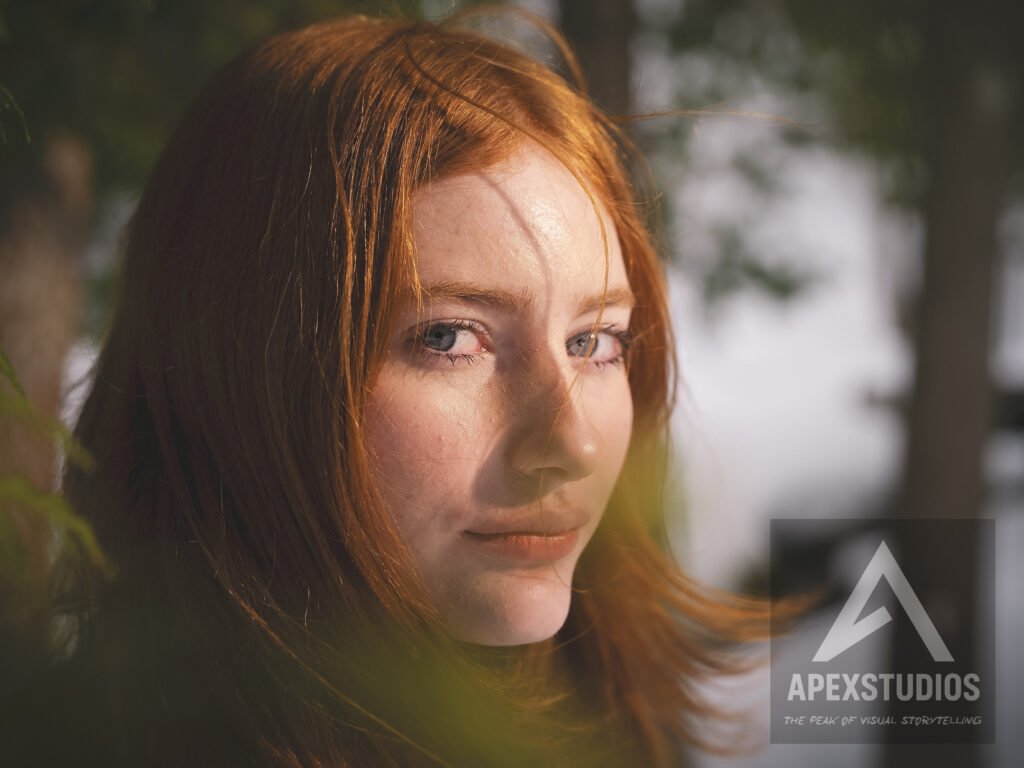 winter portrait, graduation photo